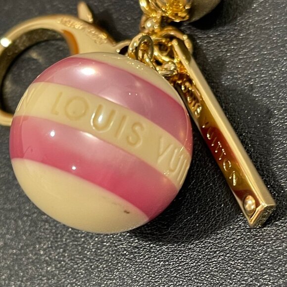 Louis Vuitton Fleur Ball Bag Charm/Key Chain Pink Gold (JB1242) - Picture 3 of 5